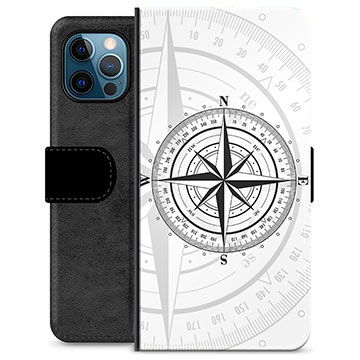 Etui Portfel Premium - iPhone 12 Pro - Kompas