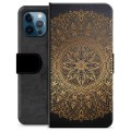 Etui Portfel Premium - iPhone 12 Pro - Mandala