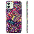 Etui TPU - iPhone 12 - Abstrakcyjne Kwiaty