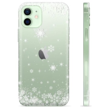 Etui TPU - iPhone 12 - Płatki Śniegu