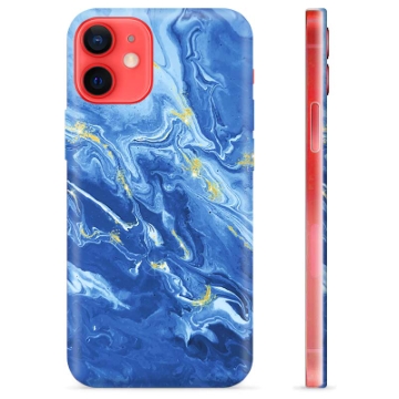 Etui TPU - iPhone 12 mini - Kolorowy Marmur