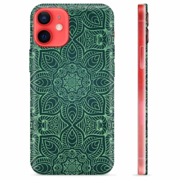 Etui TPU - iPhone 12 mini - Zielona Mandala