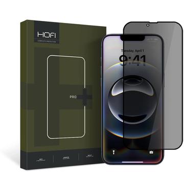 iPhone 13/13 Pro/14/16e Hofi Anti Spy Pro+ Zabezpieczenie Ekranu ze Szkła Hartowanego Prywatności - Czarna Krawędź