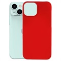 Gumowane Etui z Tworzywa do iPhone 13 Mini - Czerwień
