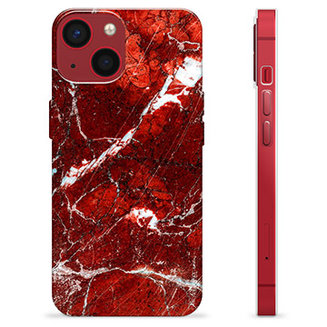Etui TPU - iPhone 13 Mini - Czerwony Marmur