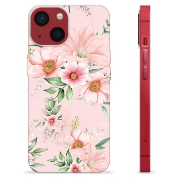 Etui TPU - iPhone 13 Mini - Kwiaty Akwarelowe