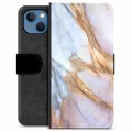 Etui Portfel Premium - iPhone 13 - Elegancki Marmur