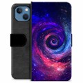 Etui Portfel Premium - iPhone 13 - Galaktyka