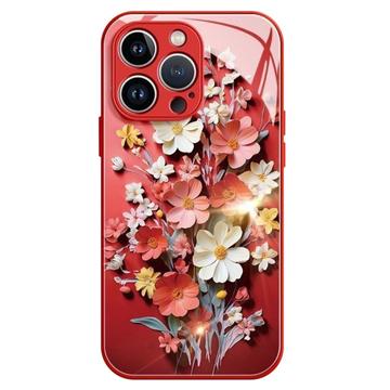 Hybrydowe etui iPhone 13 Pro Max Bukiet kwiatów - czerwone