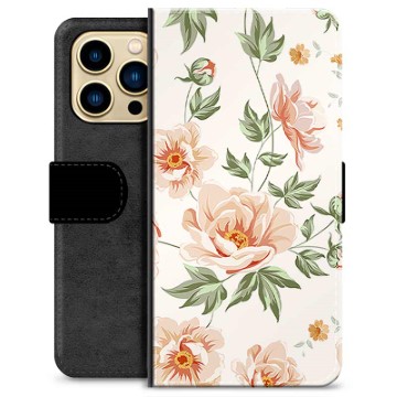 Etui Portfel Premium - iPhone 13 Pro Max - Kwiatowy