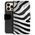 Etui Portfel Premium - iPhone 13 Pro Max - Zebra