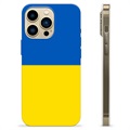 Etui TPU Flaga Ukrainy - iPhone 13 Pro Max - Żółć i błękit