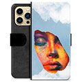 Etui Portfel Premium - iPhone 13 Pro Max - Pintura Facial