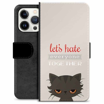 Etui Portfel Premium - iPhone 13 Pro - Wściekły Kot