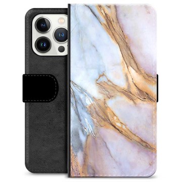 Etui Portfel Premium - iPhone 13 Pro - Elegancki Marmur