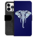 Etui Portfel Premium - iPhone 13 Pro - Słoń