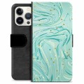Etui Portfel Premium - iPhone 13 Pro - Zielona Mięta