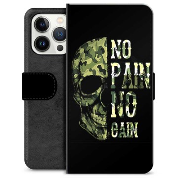 Etui Portfel Premium - iPhone 13 Pro - No Pain, No Gain