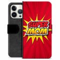 Etui Portfel Premium - iPhone 13 Pro - Super Mom