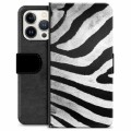 Etui Portfel Premium - iPhone 13 Pro - Zebra