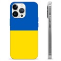 Etui TPU Flaga Ukrainy - iPhone 13 Pro - Żółć i błękit