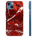Etui TPU - iPhone 13 - Czerwony Marmur