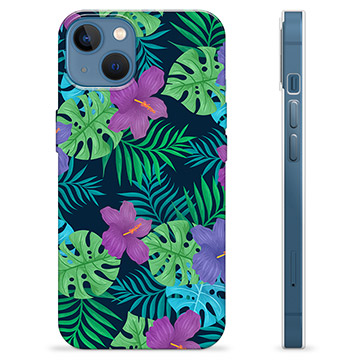 Etui TPU - iPhone 13 - Tropikalne Kwiaty