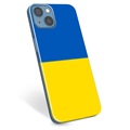 Etui TPU Flaga Ukrainy - iPhone 13 - Żółć i błękit