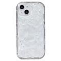 iPhone 14 Etui TPU z motywem motyla i perły - przezroczyste