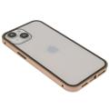 iPhone 14 Magnetyczne Etui ze Szkłem Hartowanym - Złoto