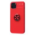 iPhone 14 Etui z Magnetycznym Uchwytem Pierścieniowym - Czerwień