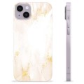 Etui TPU - iPhone 14 Plus - Złoty Marmur Perły