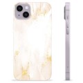 Etui TPU - iPhone 14 Plus - Złoty Marmur Perły
