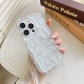 iPhone 14 Pro Etui TPU z motywem motyla i perły - przezroczyste