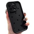 Wstrząsoodporne etui TPU iPhone 14 Pro z wzorem serca i podniesionymi krawędziami