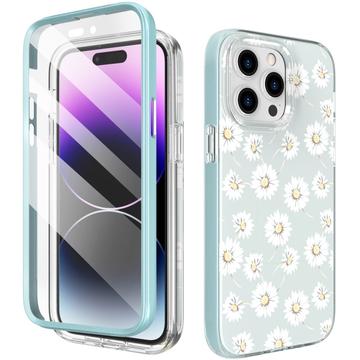 iPhone 14 Pro Max Hybrydowe etui z ochroną 360 stopni Ahastyle WE13 - Daisies