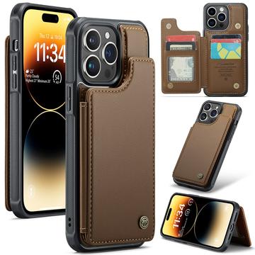 Etui Caseme C22 na karty RFID do iPhone 14 Pro Max - brązowe