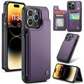 Etui Caseme C22 na karty RFID do iPhone 14 Pro Max - fioletowe