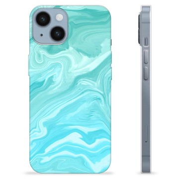 Etui TPU - iPhone 14 - Błękitny Marmur