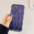 Etui iPhone 15 3D Linear Wavy Case - fioletowe