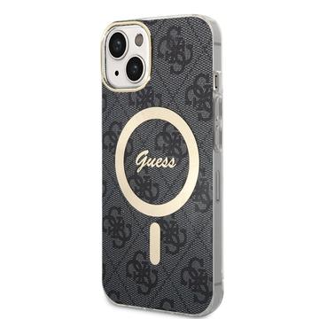 Etui iPhone 15 Guess IML 4G - kompatybilne z MagSafe - czarne