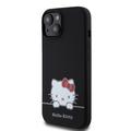 iPhone 15 Hello Kitty Daydreaming Etui z Płynnego Silikonu - Czarny