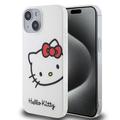 iPhone 15 Hello Kitty IML Kitty Głowa Etui - Biały
