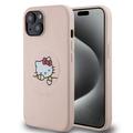 iPhone 15 Hello Kitty Kitty Asleep MagSafe Etui - Różowy