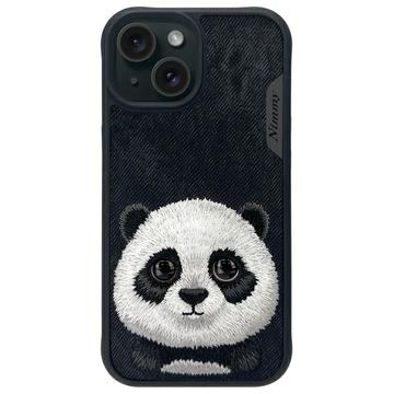Etui Panda iPhone 15 Nimmy Friends Big Eyed Pet 2.0 - czarny