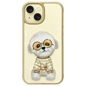 Etui Pies iPhone 15 Nimmy Friends Glasses Cool - Khaki