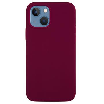 iPhone 15 Plus Etui z Ciekłego Silikonu - Czerwone Wino