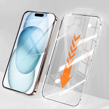 Zestaw ochronny iPhone 15 Plus Rurihai 2 w 1 - przezroczysty