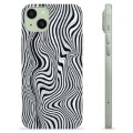 Etui TPU - iPhone 15 Plus - Hipnotyzująca Zebra