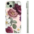 Etui TPU - iPhone 15 Plus - Romantyczne Kwiaty